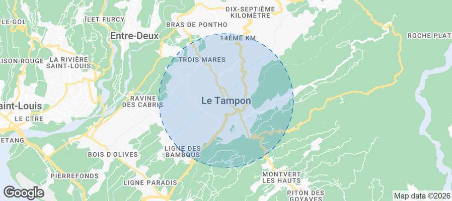 Le Tampon Airbnb map